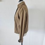 Theyskens Theory Tan Beige Cotton Linen Jacket size 4 Brown Photo 4
