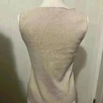 Charter Club  Tank Top Sleeveless Blouse Beige Medium Silk Nylon Cotton Blend Photo 1