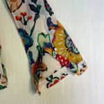 Tory Burch  Women's Shirt Sz 0 Floral Cotton‎ Bell Sleeve Boho  Clear Sequin Photo 9