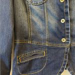 Vintage Gitano‎ Dark Wash Distressed Jean Jacket size small Blue Photo 1