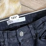 ZARA  mid rise black snake print skinny jeans Photo 4