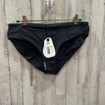 prAna New!  Summer Waves Black Banded Bikini Bottom UPF 50+ Women’s Small Photo 1