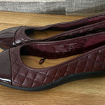 Time And Tru Burgundy‎ Quilted Flats Size 6.5 Brown Photo 0