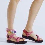 BRAND NEW Arizona Love Trekky Rope Pink Sandals, New with Tags Size 38 MSRP $140 Photo 0