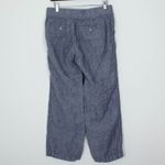 Athleta  Womens Linen Drawstring Waist Casual Wide Leg Pants Women Size 6 Gray Photo 5