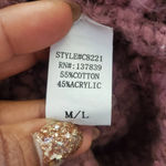 Dreamers Cozy Oversize Pink Sweater M/L Photo 6