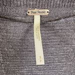 Free People  Lace Road Linen Blend Hi/Low Oversized Pullover Brown S Photo 2