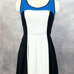 EXPRESS Womens Dress Size 8 Colorblock Summer Geometric Tank Skater Tennis Retro Photo 0