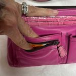 Brighton Beautiful Pink leather crossbody bag with bag charms Photo 5