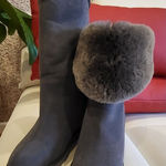 NWOB Australian Luxe Classic Cosy Tall Brown Shearling Ugg Wedge Boot Size 8 Photo 0