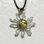 Multicolored Star Moon Silver Necklace Photo 3