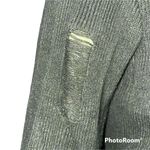 Lorena Rose Lace Up Destroyed Cropped Sweater Photo 7