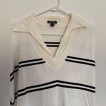 Hilary Radley Women's 2-Fer Sweater, Off-White & Black Stripe, Size XXL Photo 3