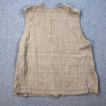 Jessica Howard Vintage Vest Women's 14 Button Front Tan Pocket Lightweight 90s Photo 8