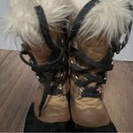 Sorel Tofino II Size 5 Waterproof Winter Snow Boots Faux Fur Tan Black apres Photo 10