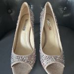 INC International Concepts Rhinestone Nude High Heel Shoes Tan Size 8 Photo 7