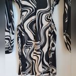 Forever 21  Black Marble Print Mini Dress Large Photo 8