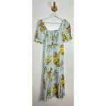 FAVORITE DAUGHTER The Vineyard Floral Print Maxi Dress in Sky Blue Size US 0 Photo 6
