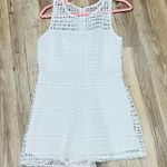 Just Me  boutique white Lace crochet Romper size Medium Photo 4