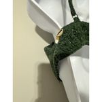 Handmade She Made Me Cotton Crochet Halter Wrap Top Green Boho Bikini Sz M/L Size M Photo 5