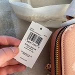 Coach  Goldshell Pink Multi Box Crossbody Handbag With Butterflies Photo 7