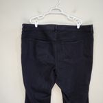 Old Navy  Mid Rise Wow Bootcut Jeans Black Denim Dark Wash Stretch Size 24 Short Photo 5