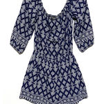 Rebecca B Blue White Romper One Piece Womens 2 Coastal Nautical Preppy Boho Photo 0