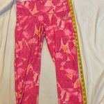 Adidas 139 NWT  Climalite Pink Mid Rise Capri Floral Summer Small Photo 2