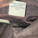 Ann Taylor Suede Leather Button Front Shirt Jacket Brown Womens S Photo 5