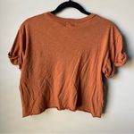 PST Los Angeles Crop Top T Shirt Womens Medium Brown Loose Fit Y2K Photo 3