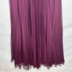 Anthropologie Pankaj & Nadhi Deep Purple Wine Pleated Maxi Skirt Size XS India Photo 2