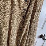 Anthropologie Animal leopard print bolano Button Down midi dress womens size 8 Photo 8