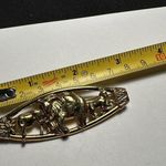 Elephant With Other Animals Gold Tone Brooch Pin Photo 6