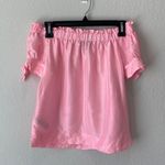 J.Crew  100% Silk Off Shoulder Feminine Blouse Size 00    Photo 4