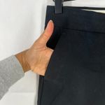 Theory Dress Pants Womens 2 Black Cotton Formal Flare Leg Mid Rise Office Wear Photo 2