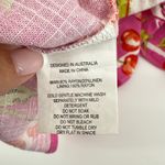 Label of Love Maxi Dress‎ Medium Linen Blend Tropical Vacation Resort Fruit White Photo 8