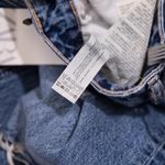 ZARA NEW Women's Straight Leg Cotton Distressed Mid Rise Denim Jeans Blue 2 Photo 2