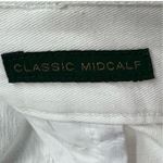 Ralph Lauren  LRL Jeans Womens 10 White Denim Classic Midcalf Crop Nautical Beach Photo 11