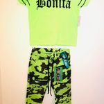 On Fire Bonita neon green T-shirt Photo 2