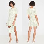 Faithfull the Brand Florence Mini Dress Luda Floral Print Lime Photo 1