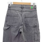 Empyre Tori 90s Carpenter Jeans Size 4 Charcoal Wash Sk8 Wide Leg High Rise Gray Photo 6