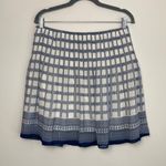 Max Studio | Blue and White Print Skirt sz Large Photo 0