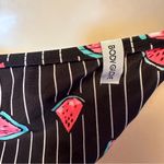 Body Glove  Tie Bikini Bottom Flirty Cheeky Womens XS Swimsuit Black Watermelon Photo 4