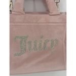 Juicy Couture Juicy‎ Couture DUSTY BLUSH Pink Big Spender Large Tote Brand Velvet Bag Charm Photo 1
