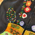 Rising International Black And Colorful Embroidered Hoodie L Size L Photo 5