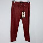 Liverpool Jeans Company Stitch Fix Liverpool Madonna Skinny Suede Leggings Deep Henna Size 4/27 Petite Photo 2