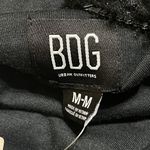 BDG New Urban Outfitters Pullover Jacket Teddy Fluffy Hood Black Size M Medium Photo 3