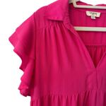 Umgee  Hot Pink Tiered Midi Dress – Women’s Medium Photo 2