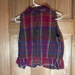 Ralph Lauren Lauren  women’s pink and‎ Blue vest size PM Photo 5