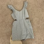 Jack by BB Dakota  blue ruffle sleeve pin stripe skort romper Photo 1